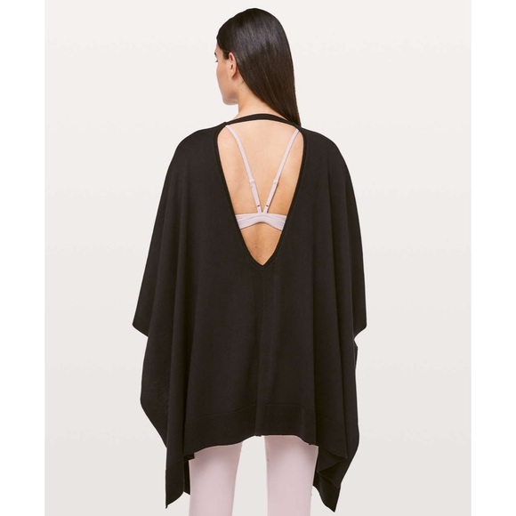 Lululemon Free To Coast Wrap Black Open Back NWOT one size fits all - Picture 5 of 10